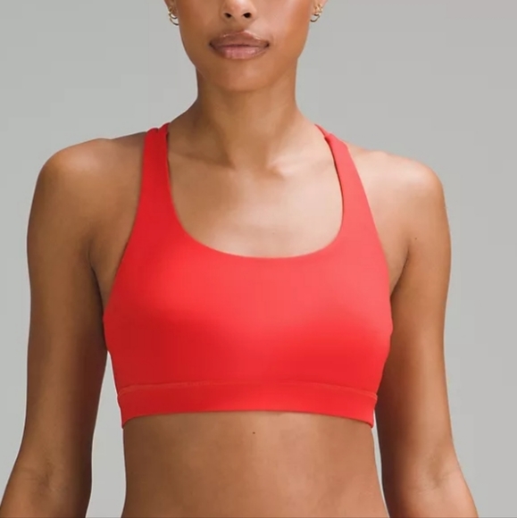 Lululemon Energy Bra - Red size 6 sports bra workout top - Picture 4 of 4